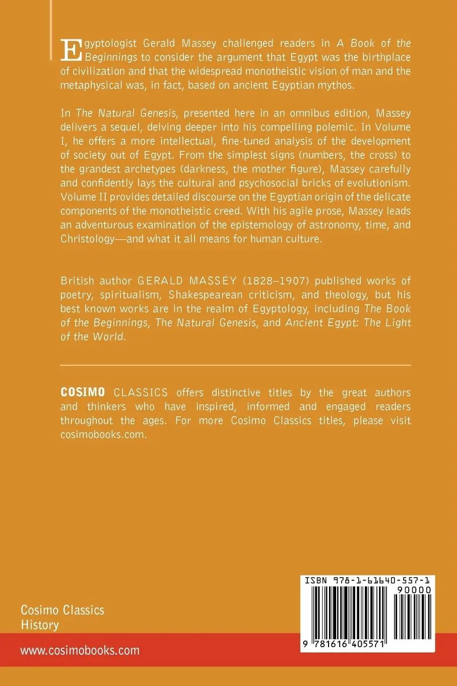 Rückseite: 9781616405571 | The Natural Genesis (Two Volumes in One) | Gerald Massey | Taschenbuch
