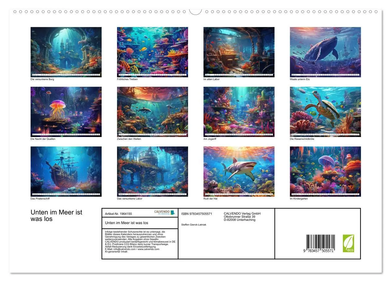 Bild: 9783457505571 | Unten im Meer ist was los (hochwertiger Premium Wandkalender 2026...