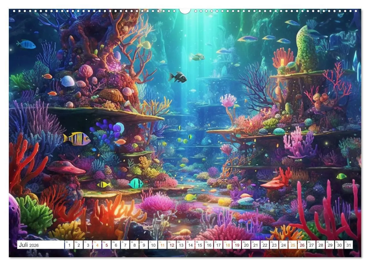 Bild: 9783457505571 | Unten im Meer ist was los (hochwertiger Premium Wandkalender 2026...