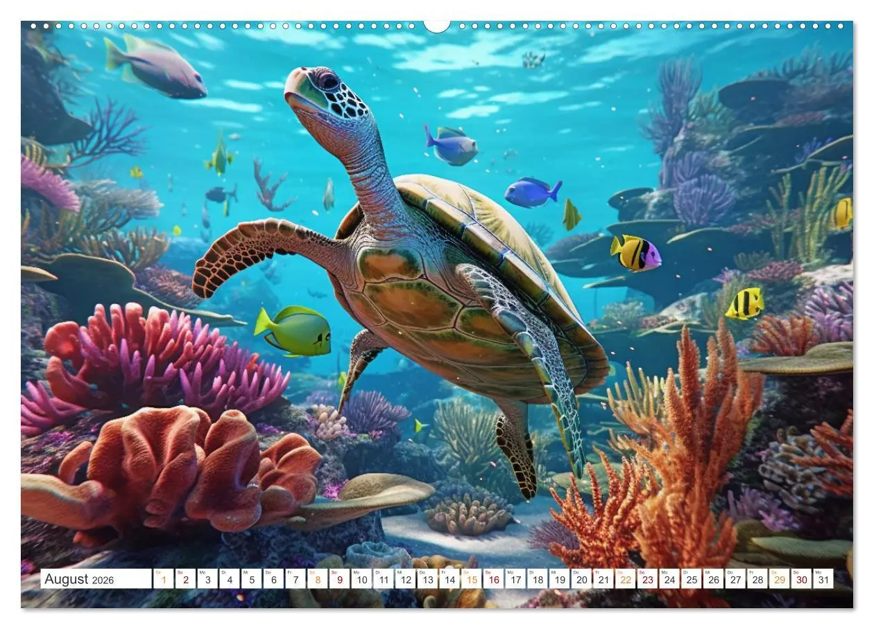 Bild: 9783457505571 | Unten im Meer ist was los (hochwertiger Premium Wandkalender 2026...