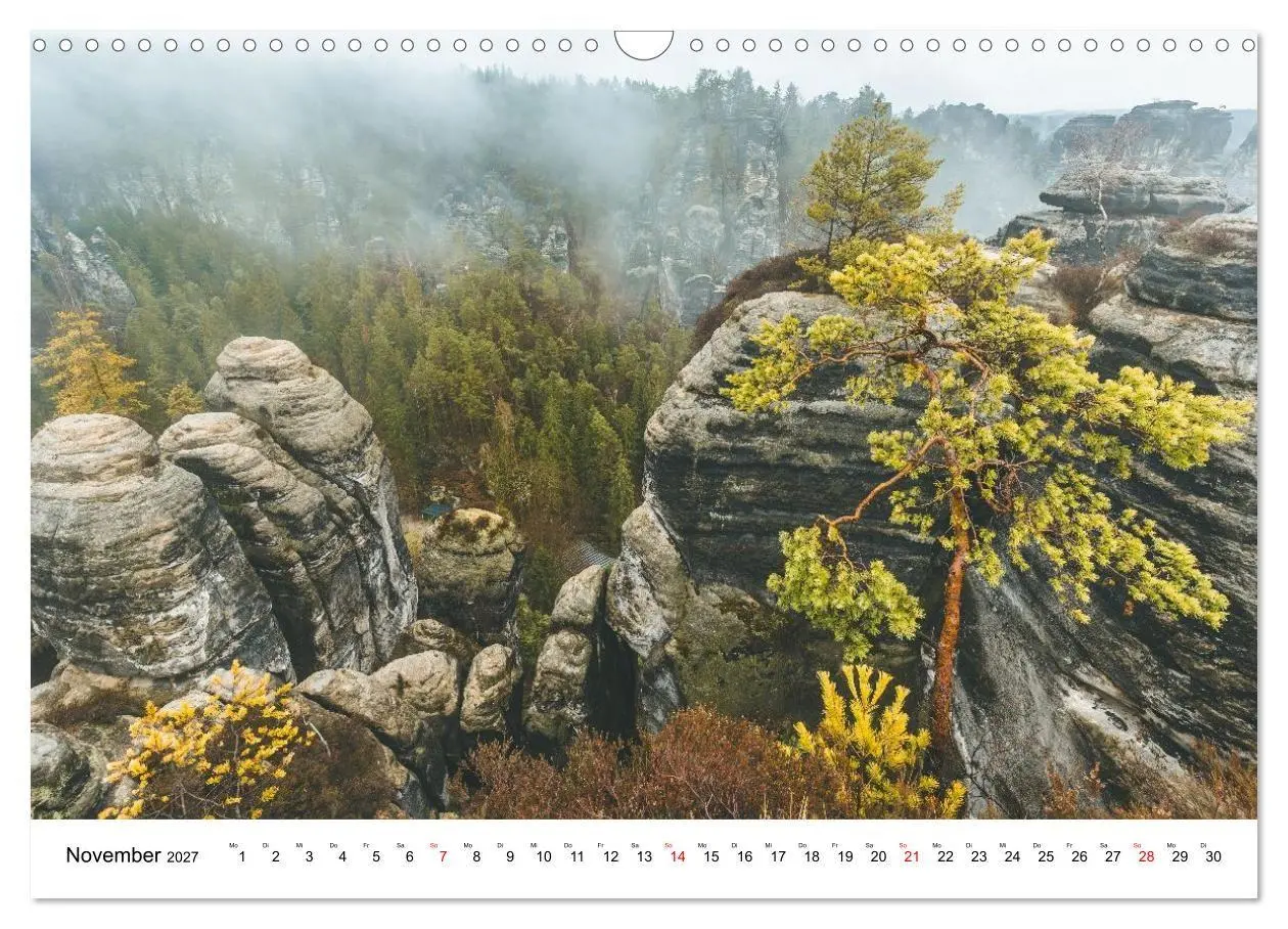 Bild: 9783516765571 | Sächsische Schweiz - Das Elbsandsteingebirge (Wandkalender 2027 DIN...