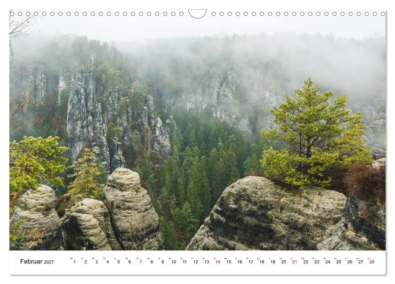Bild: 9783516765571 | Sächsische Schweiz - Das Elbsandsteingebirge (Wandkalender 2027 DIN...