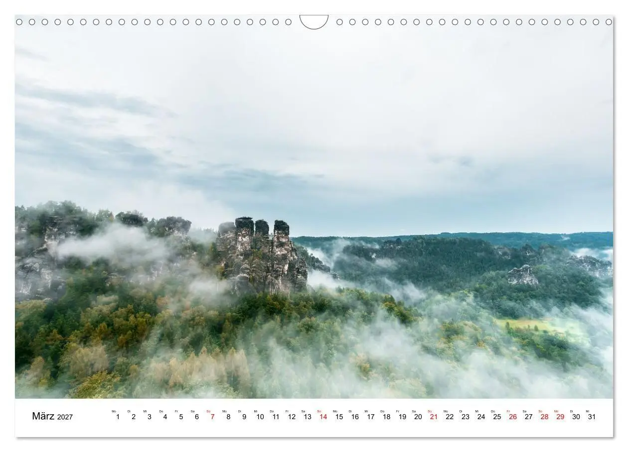 Bild: 9783516765571 | Sächsische Schweiz - Das Elbsandsteingebirge (Wandkalender 2027 DIN...