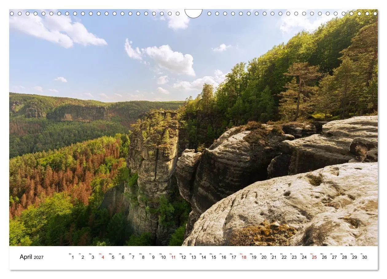 Bild: 9783516765571 | Sächsische Schweiz - Das Elbsandsteingebirge (Wandkalender 2027 DIN...
