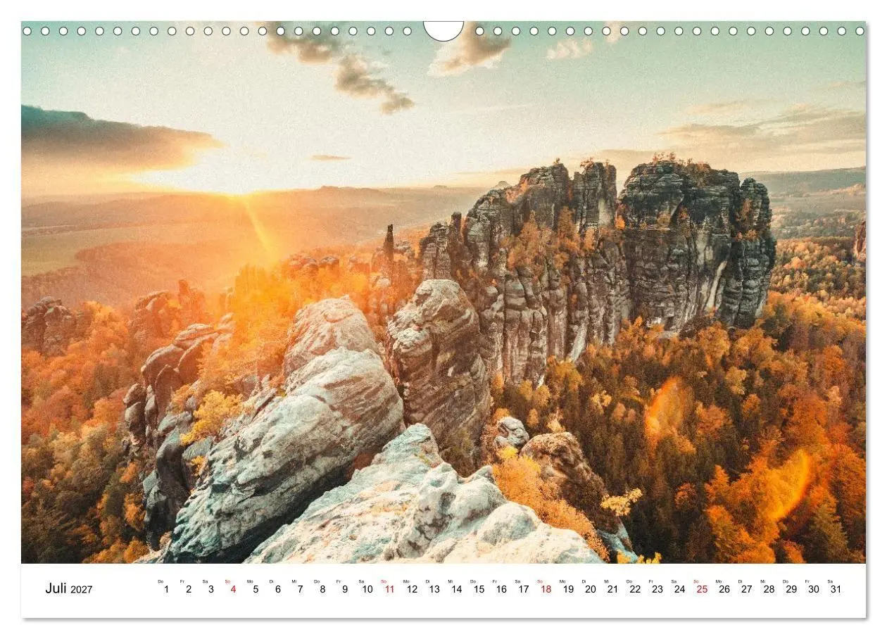 Bild: 9783516765571 | Sächsische Schweiz - Das Elbsandsteingebirge (Wandkalender 2027 DIN...