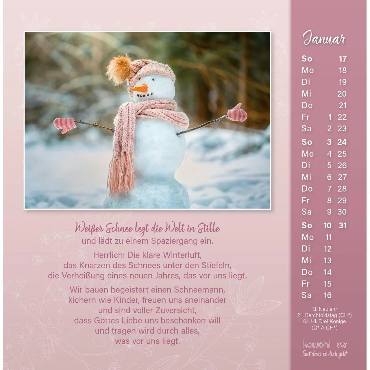 Bild: 9783754815571 | Gut, dass es dich gibt 2027 | Doro Zachmann | Kalender | Spiralbindung