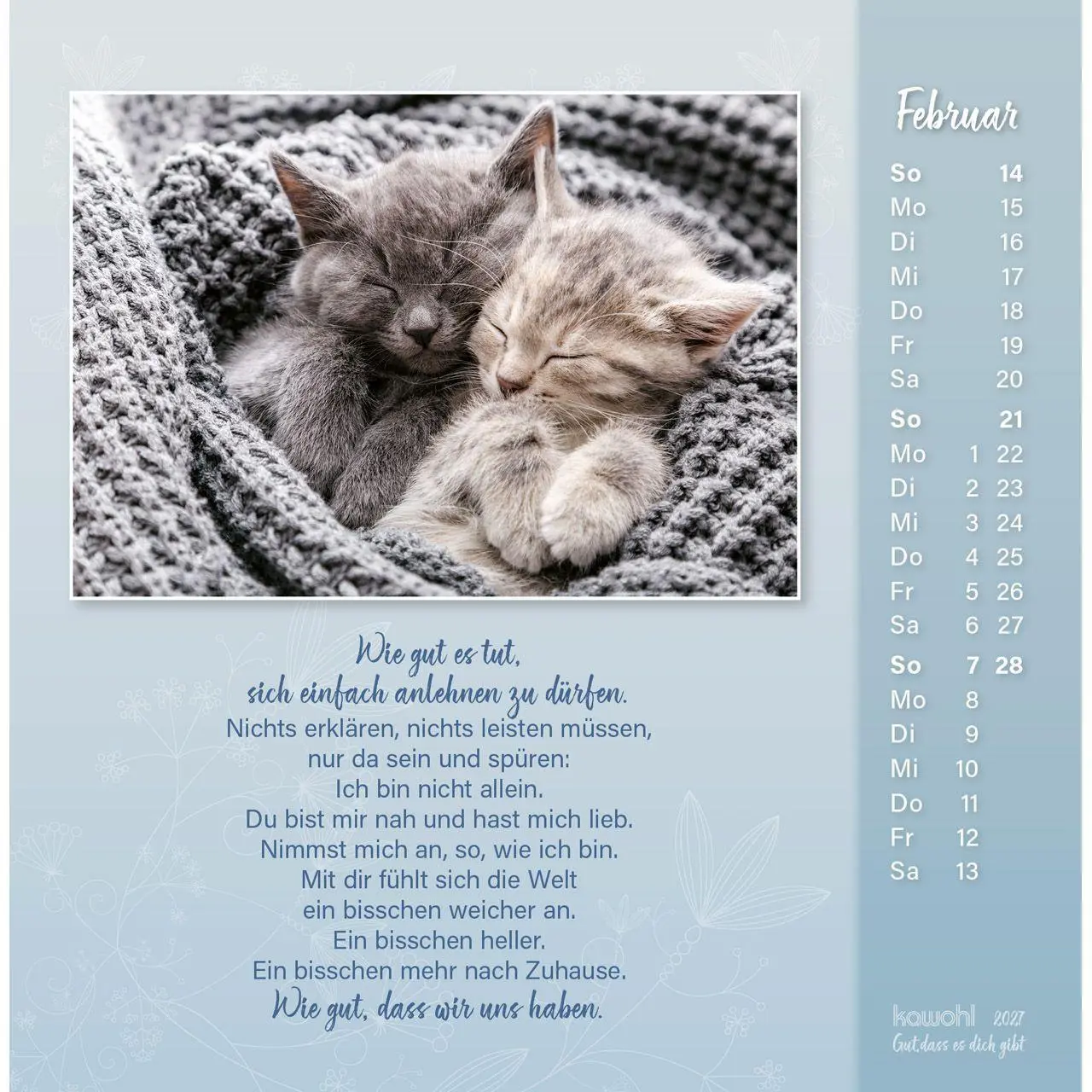 Bild: 9783754815571 | Gut, dass es dich gibt 2027 | Doro Zachmann | Kalender | Spiralbindung