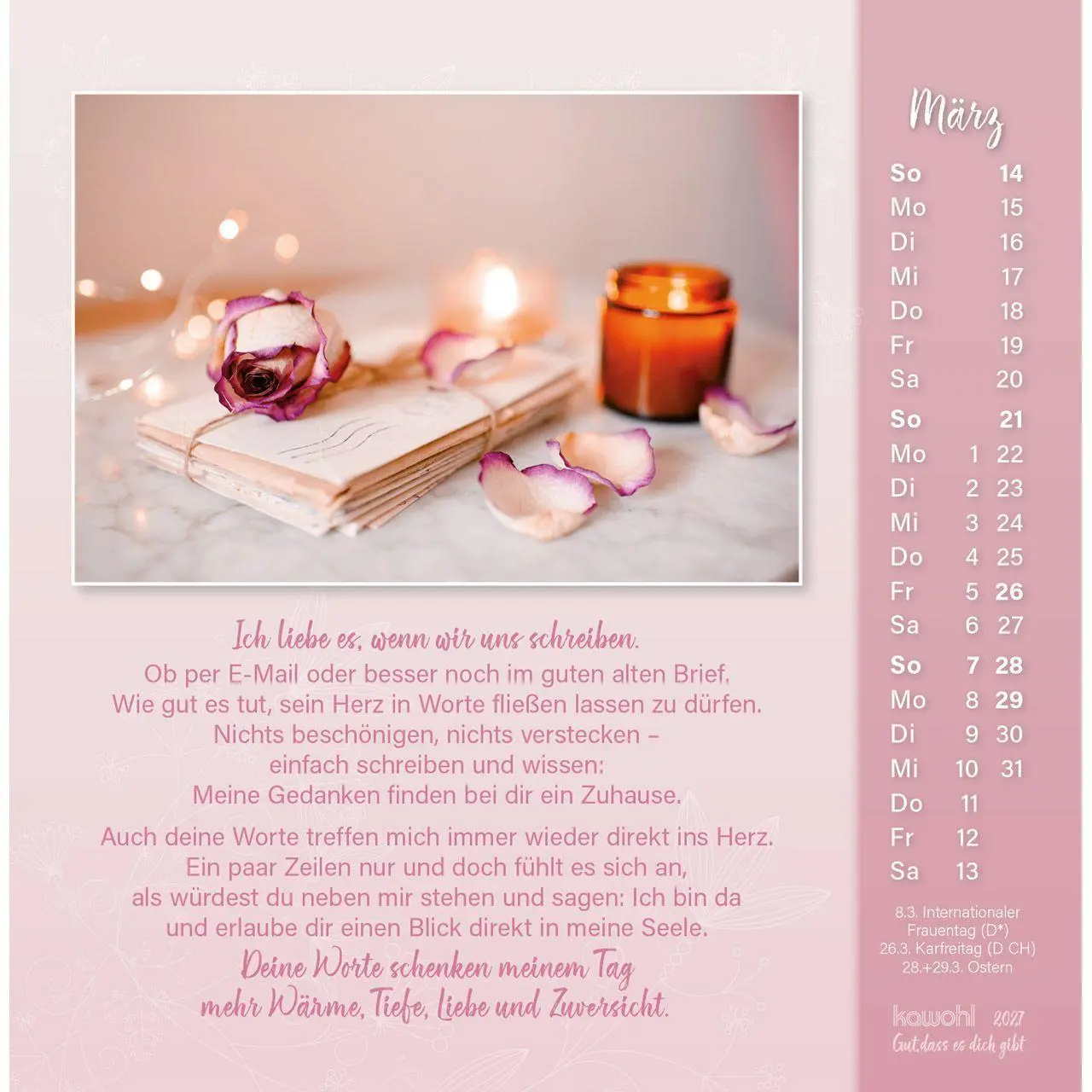 Bild: 9783754815571 | Gut, dass es dich gibt 2027 | Doro Zachmann | Kalender | Spiralbindung