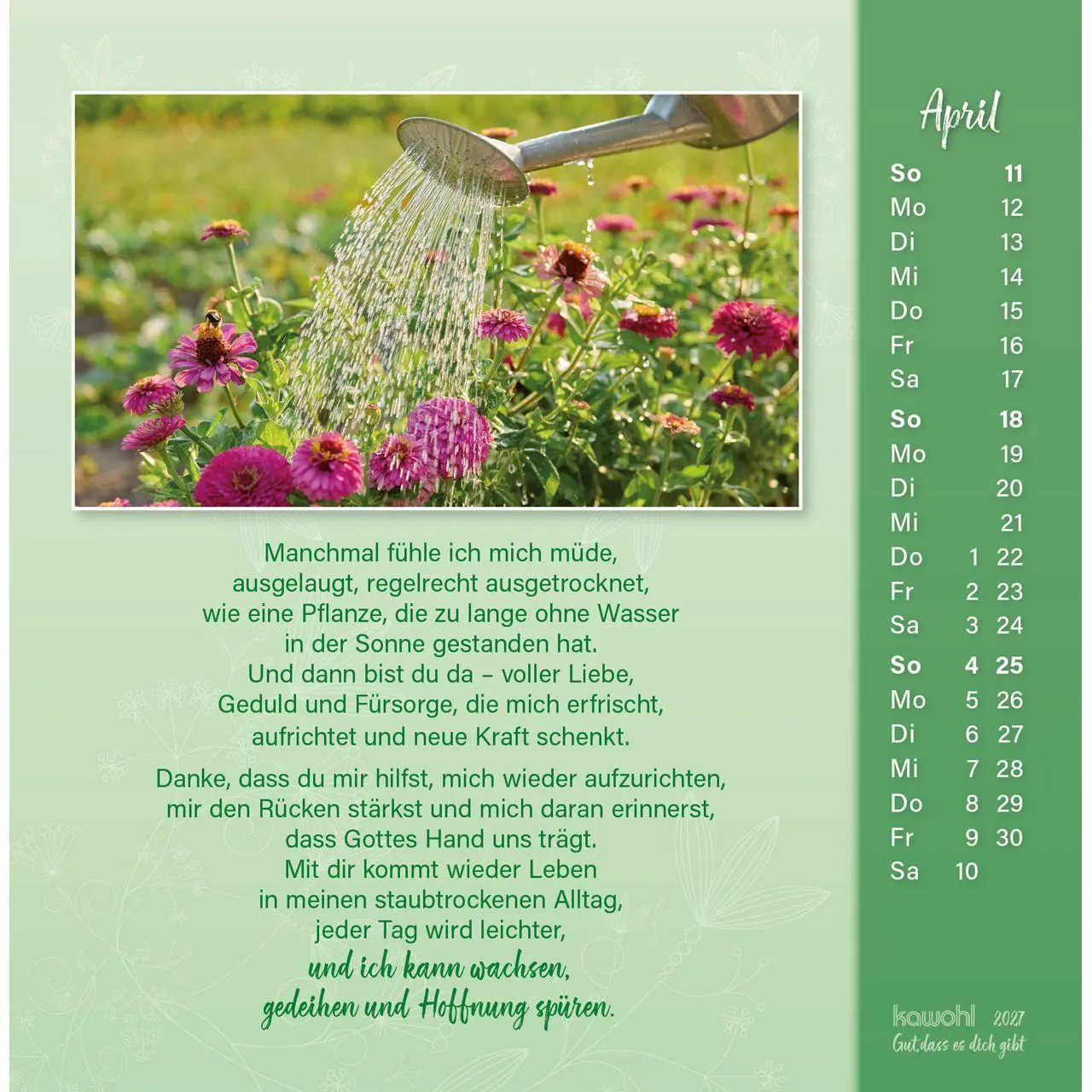 Bild: 9783754815571 | Gut, dass es dich gibt 2027 | Doro Zachmann | Kalender | Spiralbindung