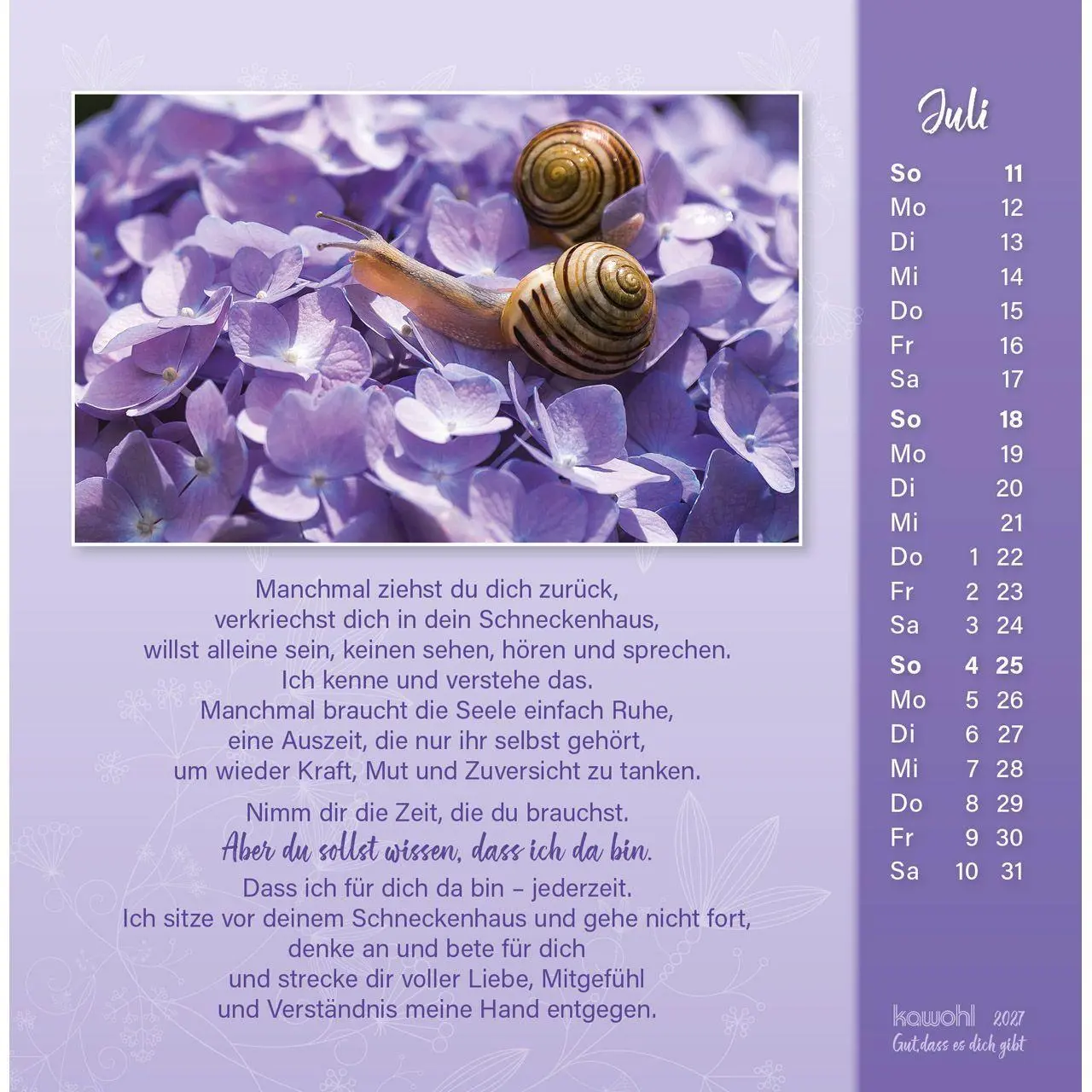 Bild: 9783754815571 | Gut, dass es dich gibt 2027 | Doro Zachmann | Kalender | Spiralbindung