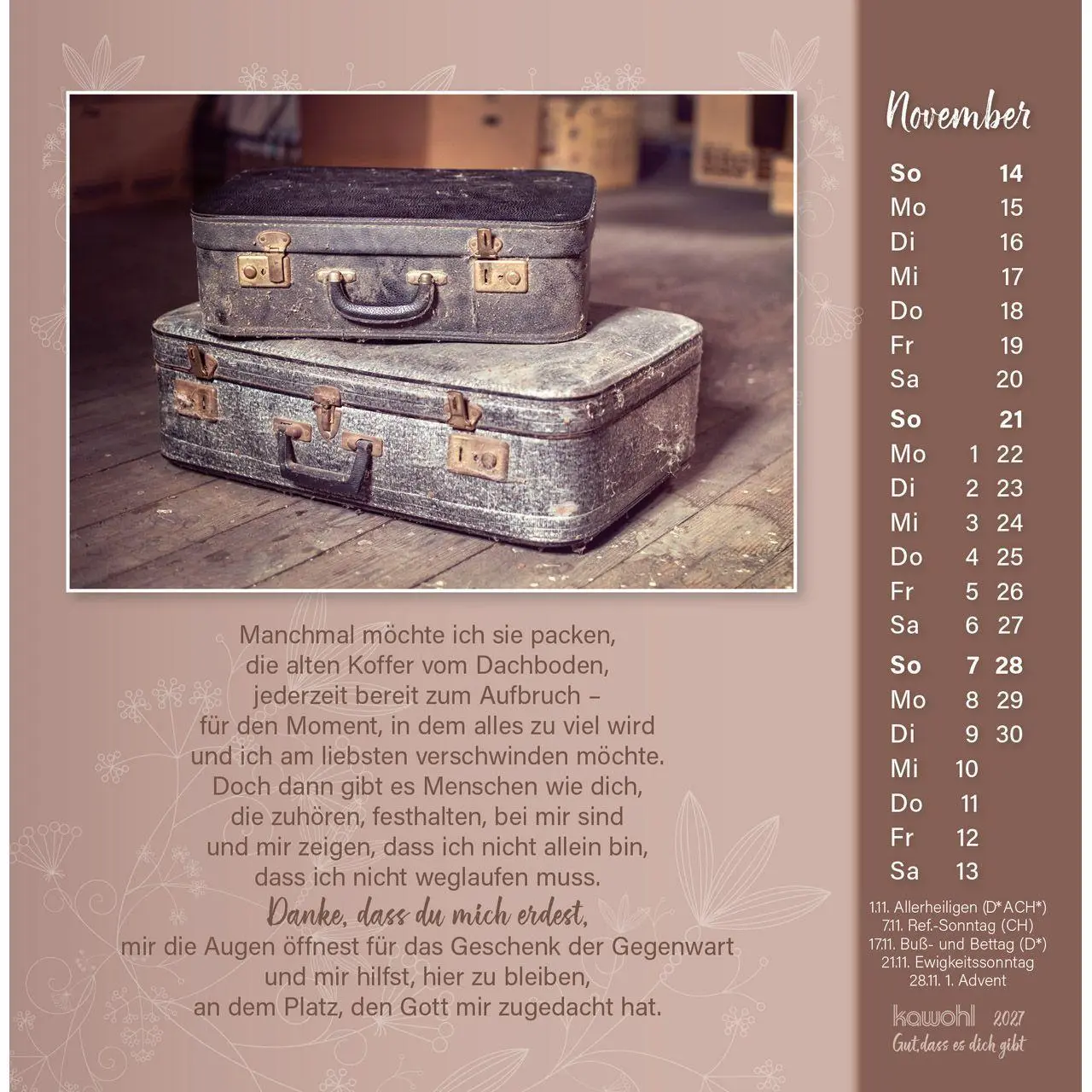 Bild: 9783754815571 | Gut, dass es dich gibt 2027 | Doro Zachmann | Kalender | Spiralbindung
