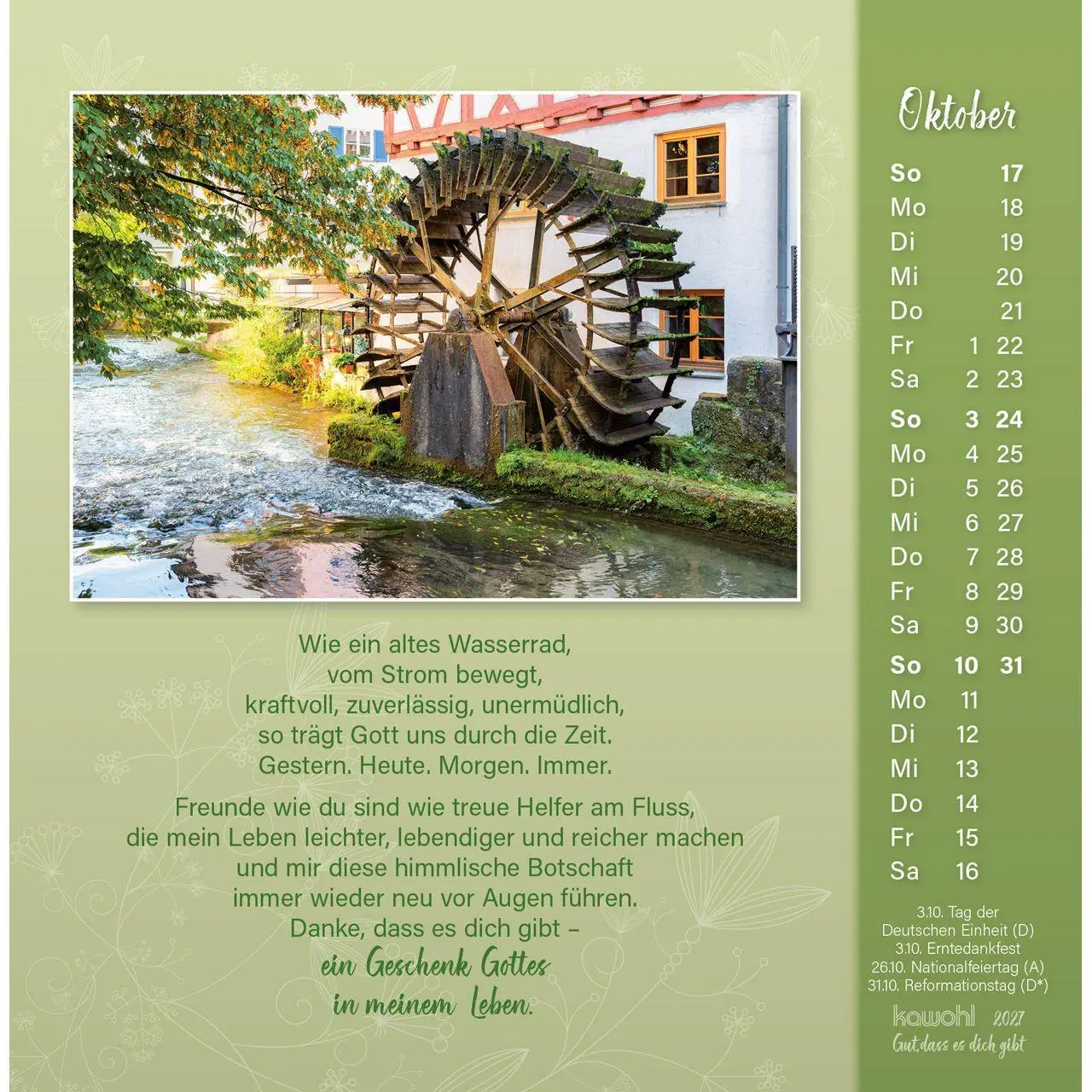 Bild: 9783754815571 | Gut, dass es dich gibt 2027 | Doro Zachmann | Kalender | Spiralbindung
