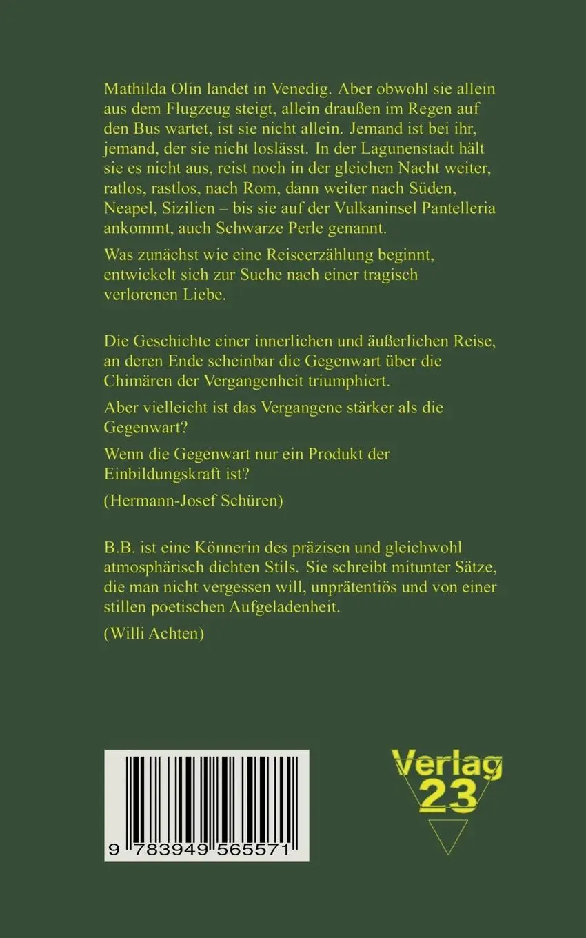Rückseite: 9783949565571 | Schwarze Perle | Birgit Bodden | Taschenbuch | 86 S. | Deutsch | 2022
