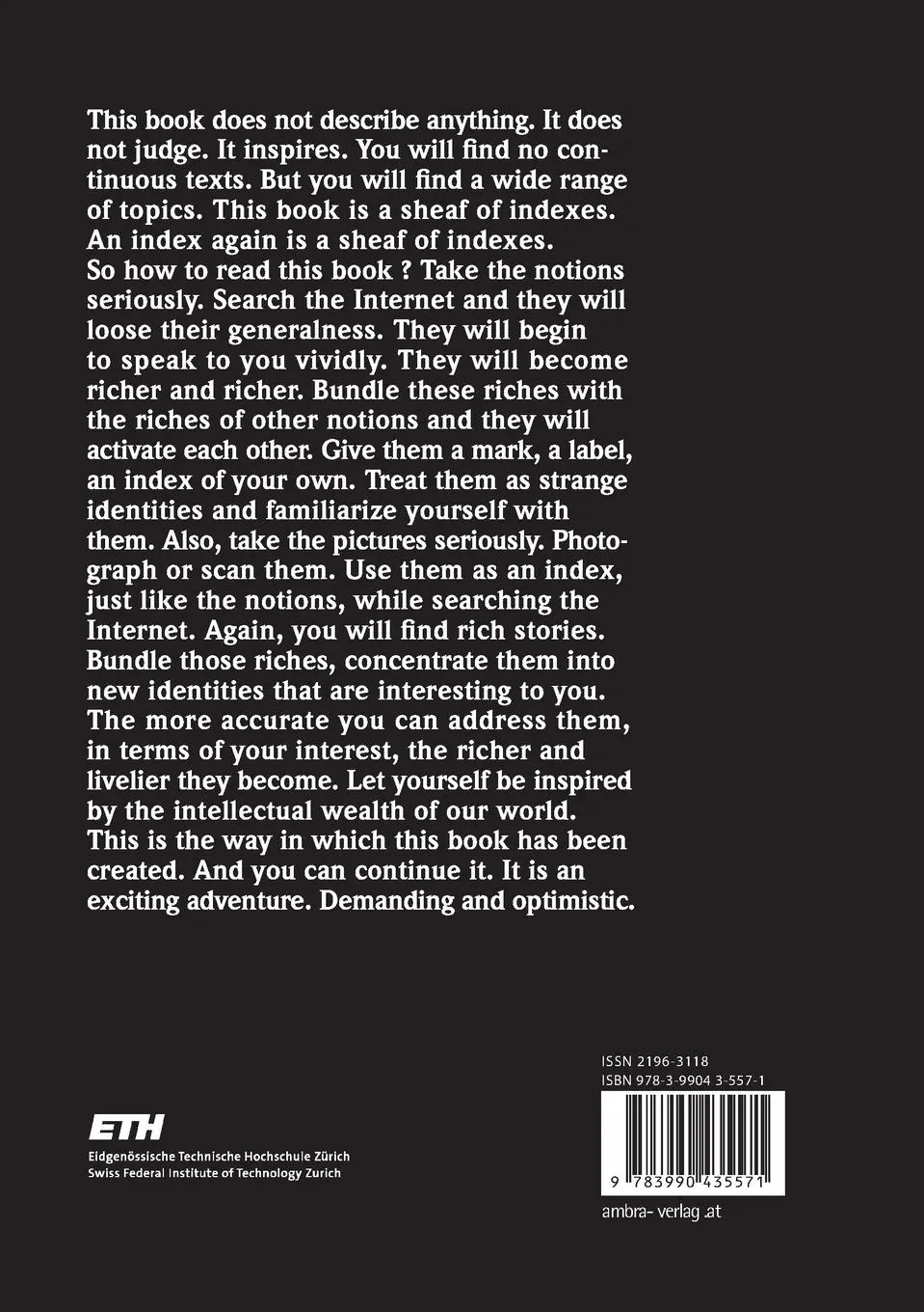 Rückseite: 9783990435571 | SHEAVES | When Things are Whatever Can be the Case | Bühlmann (u. a.)