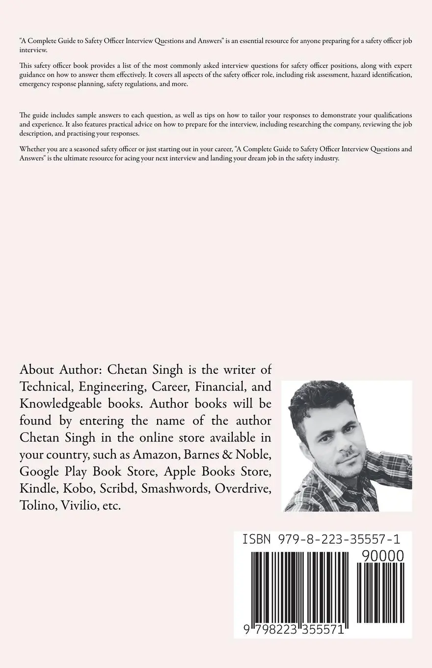 Rückseite: 9798223355571 | A Complete Guide to Safety Officer Interview Questions and Answers