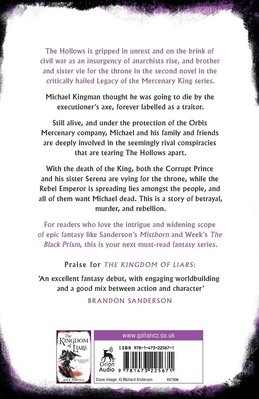 Rückseite: 9781473225671 | The Two-Faced Queen | Nick Martell | Taschenbuch | Englisch | 2022