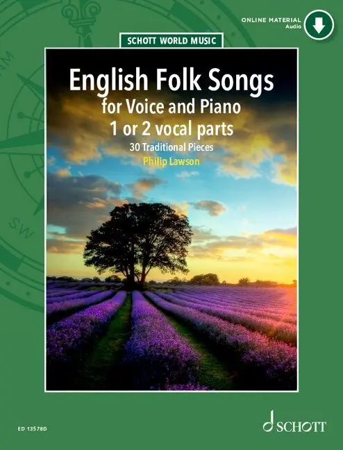 Cover: 9781847615671 | English Folk Songs | 30 Traditional Pieces. 1-2 voices and piano.