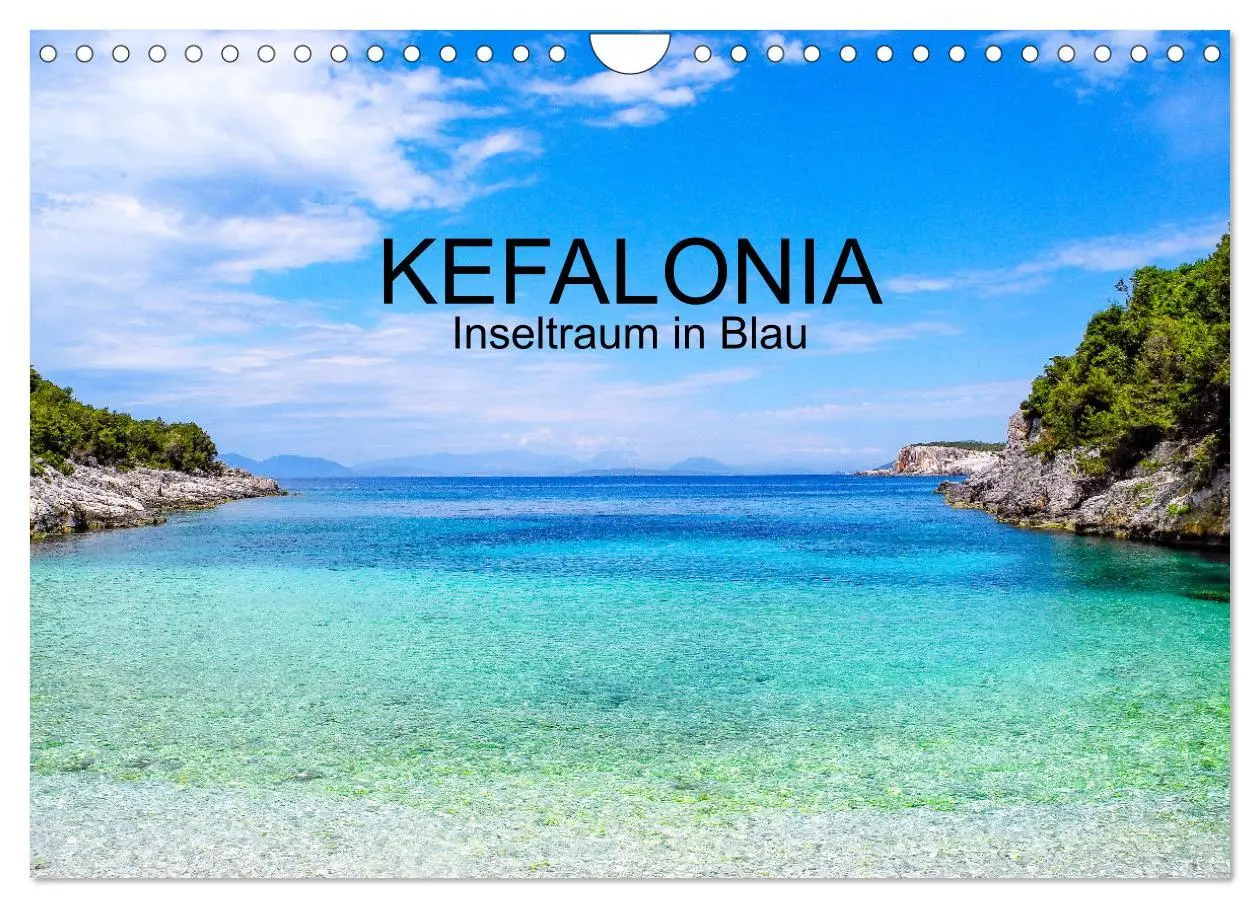 Cover: 9783457595671 | Kefalonia, Inseltraum in Blau (Wandkalender 2026 DIN A4 quer),...