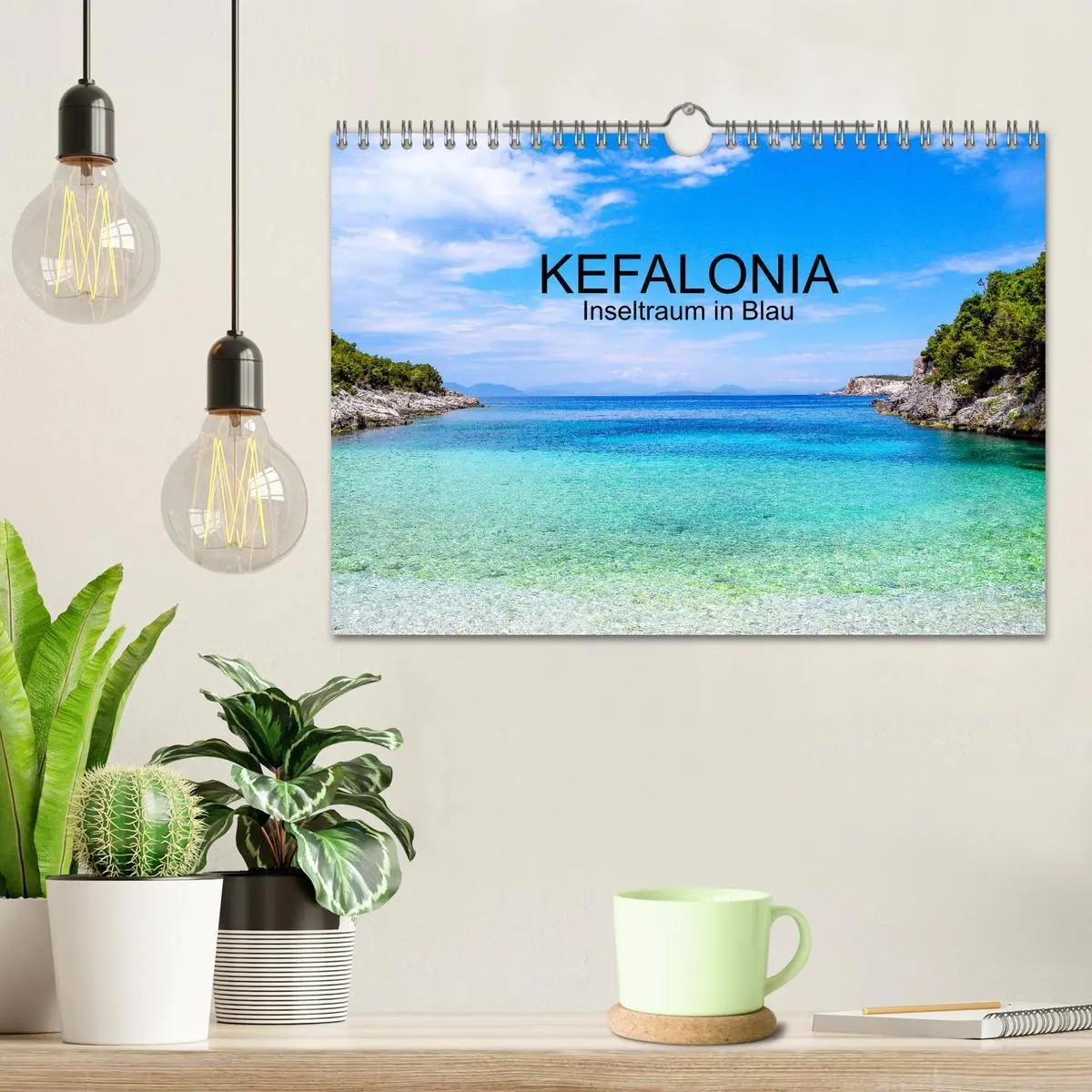 Bild: 9783457595671 | Kefalonia, Inseltraum in Blau (Wandkalender 2026 DIN A4 quer),...