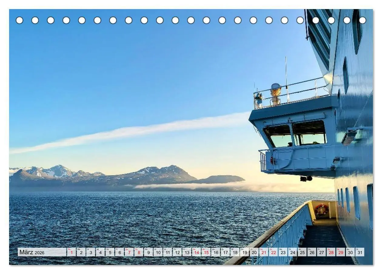 Bild: 9783516685671 | Mit Hurtigruten zum Nordkap (Tischkalender 2026 DIN A5 quer),...
