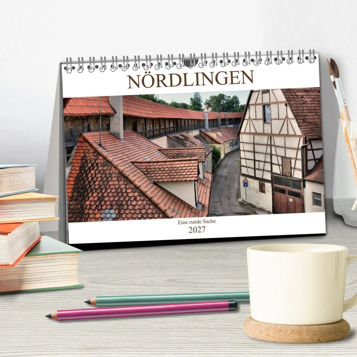 Bild: 9783569845671 | Nördlingen - Eine runde Sache (Tischkalender 2027 DIN A5 quer),...