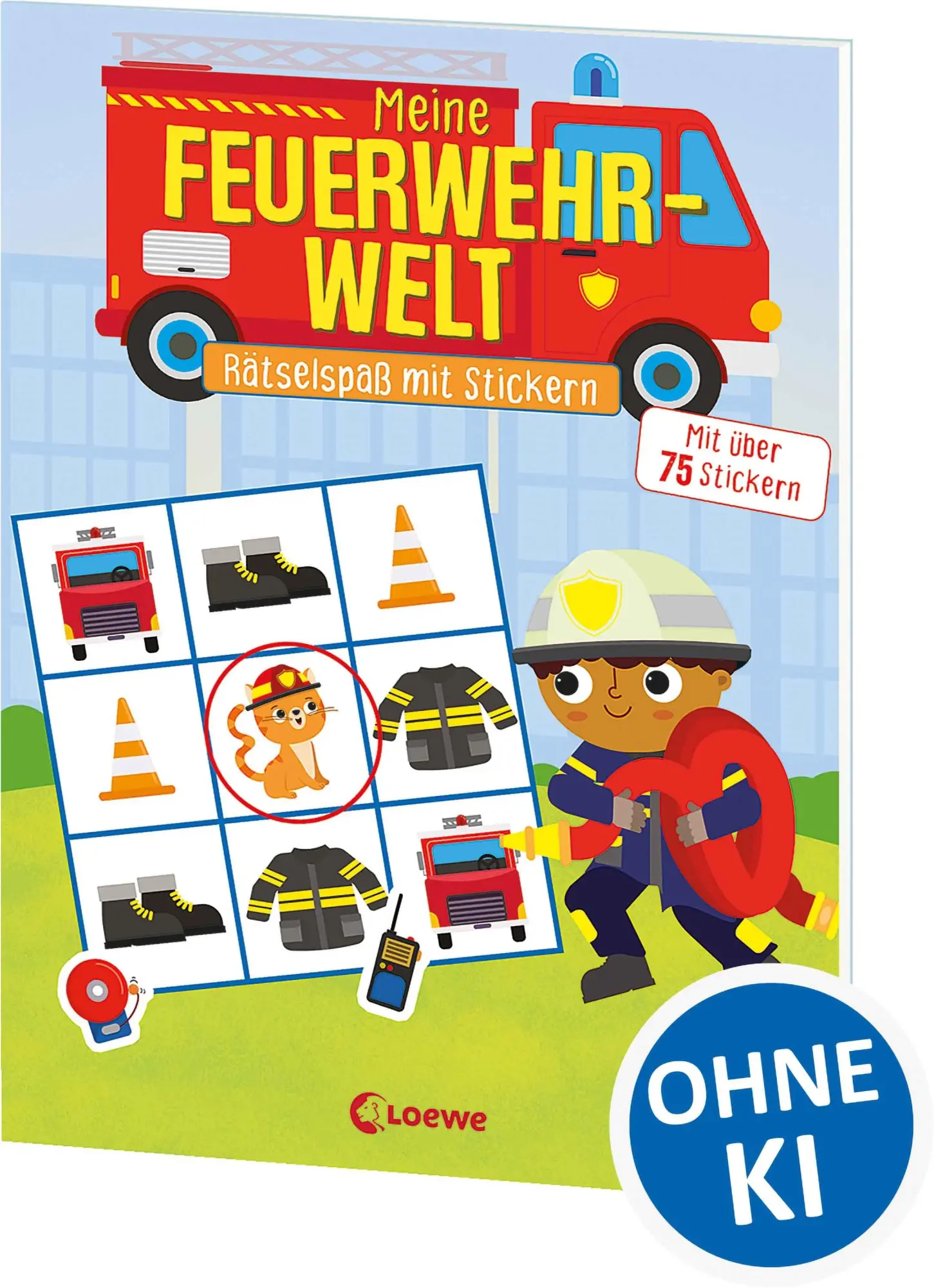 Cover: 9783743225671 | Meine Feuerwehr-Welt - Rätselspaß mit Stickern | Anna Lena Grünhäuser