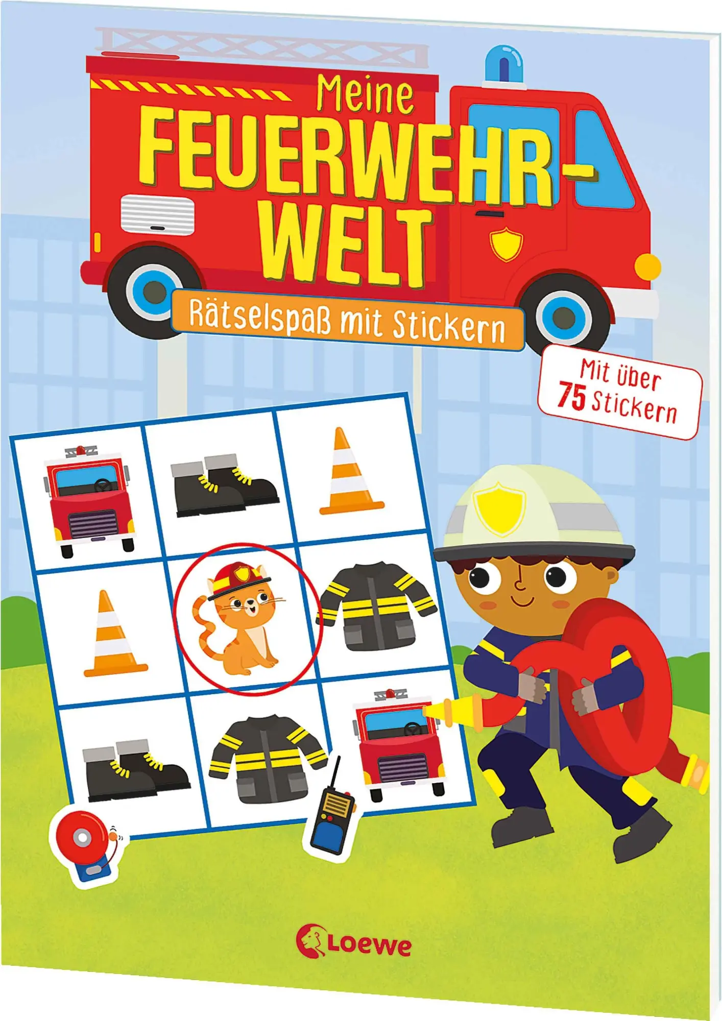 Bild: 9783743225671 | Meine Feuerwehr-Welt - Rätselspaß mit Stickern | Anna Lena Grünhäuser