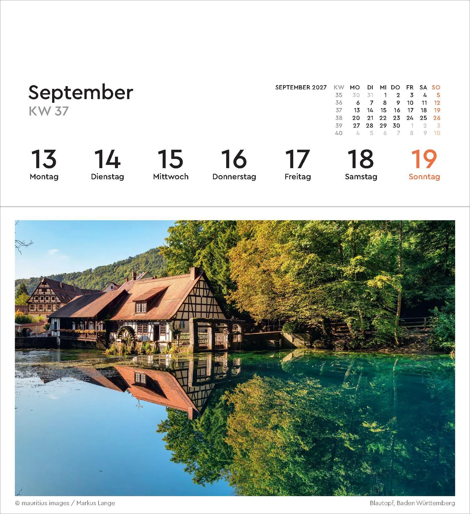 Bild: 9783965915671 | Deutschland - KUNTH Postkartenkalender 2027 | Kalender | 53 S. | 2027