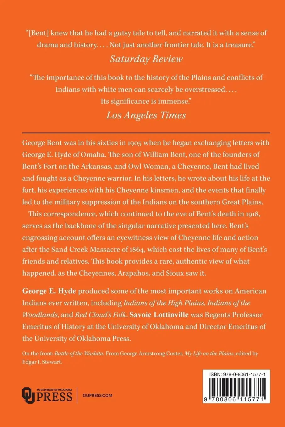 Rückseite: 9780806115771 | Life of George Bent | Written from His Letters | George E Hyde | Buch