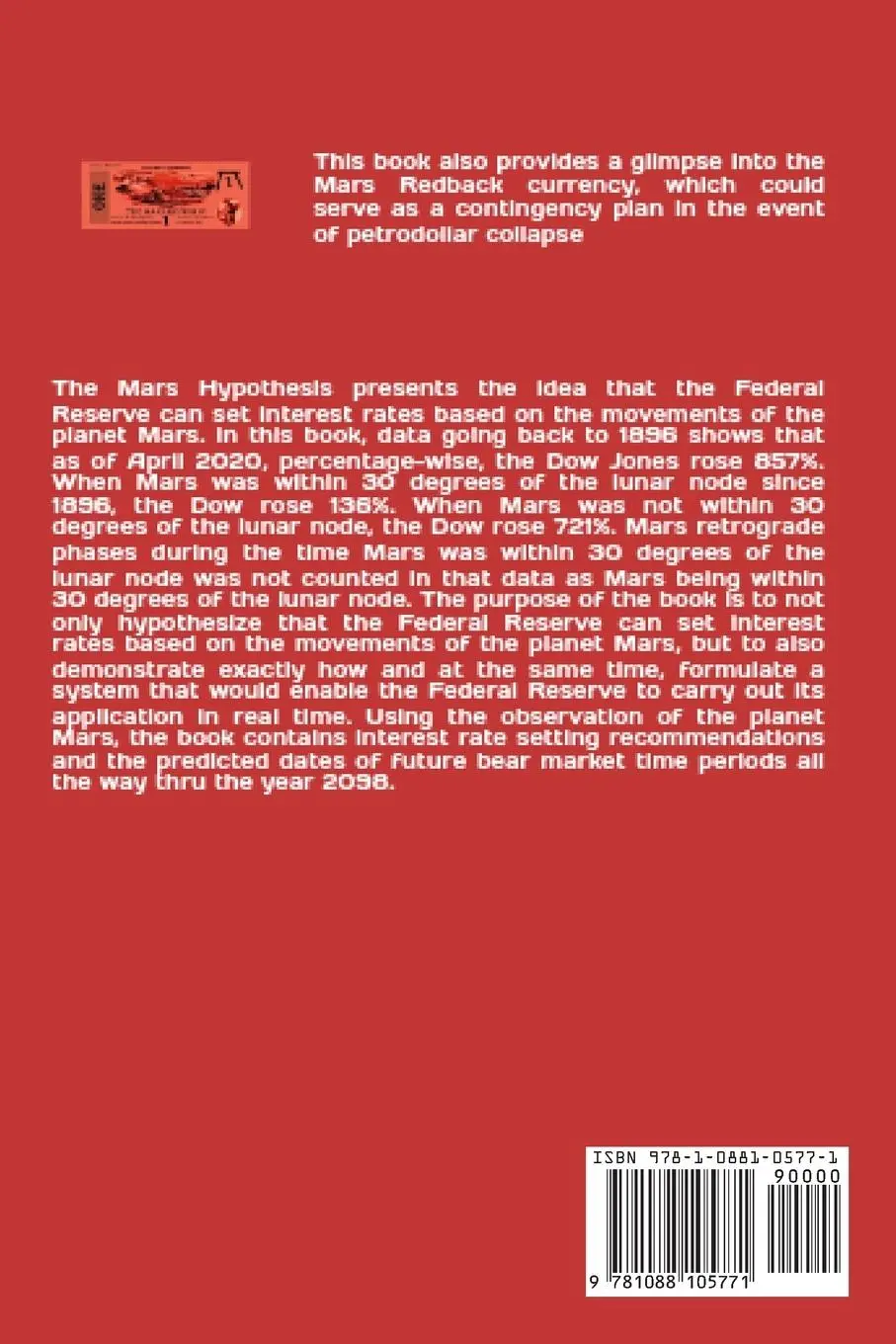 Rückseite: 9781088105771 | The Mars Hypothesis | Anthony Of Boston | Taschenbuch | Englisch
