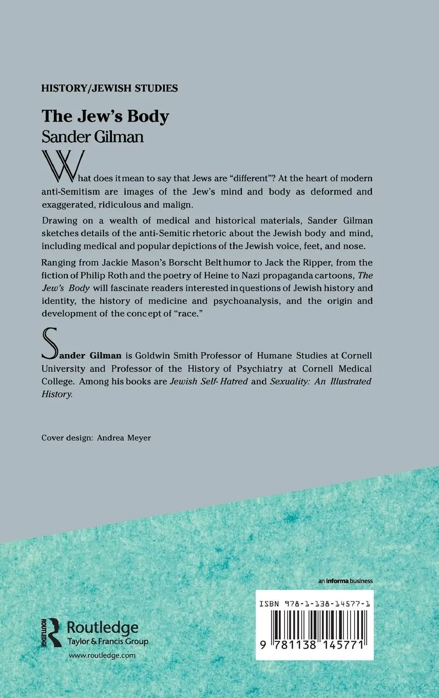 Rückseite: 9781138145771 | The Jew's Body | Sander Gilman | Buch | Englisch | 2016 | Routledge