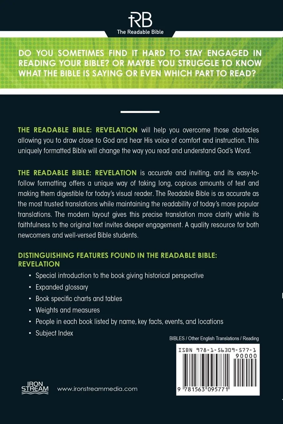 Rückseite: 9781563095771 | The Readable Bible | Revelation | Rod Laughlin | Taschenbuch | 2022