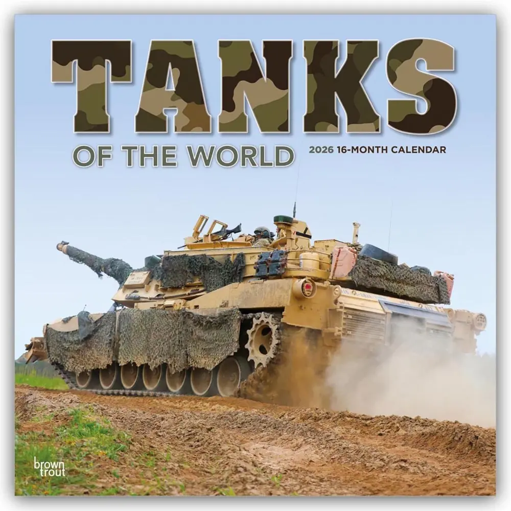 Cover: 9798330705771 | Tanks - Panzer 2026 - 16-Monatskalender | BrownTrout Publishers Inc