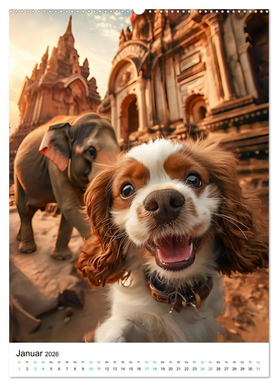 Bild: 9783516285871 | Cavalier King Charles Spaniel - Lustige Weltenreise im Selfie-Modus...