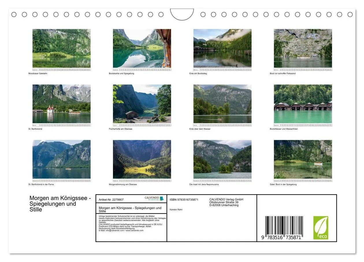 Bild: 9783516735871 | Morgen am Königssee - Spiegelungen und Stille (Wandkalender 2026...