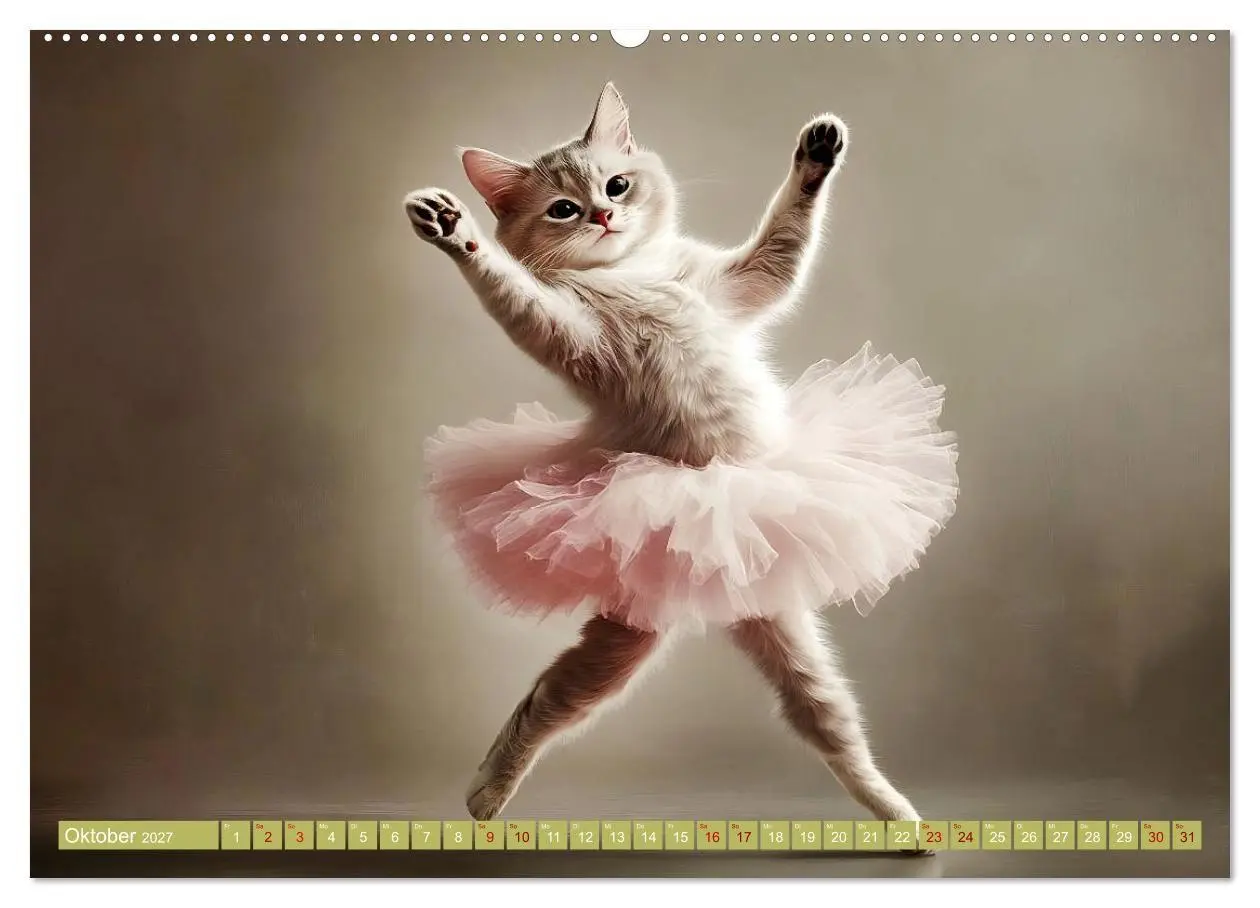 Bild: 9783569065871 | Lustige Sportarten für Katzen (hochwertiger Premium Wandkalender...