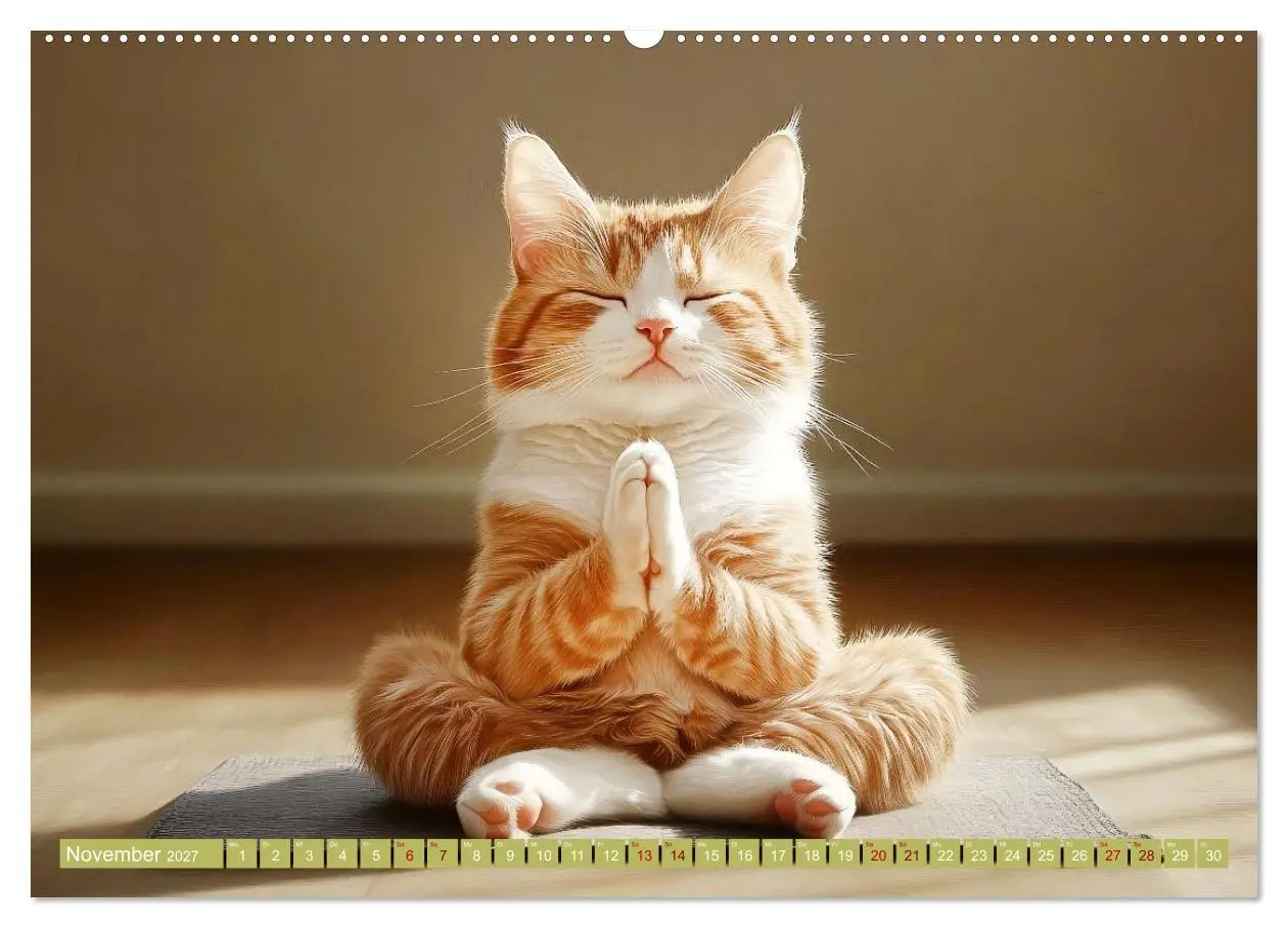 Bild: 9783569065871 | Lustige Sportarten für Katzen (hochwertiger Premium Wandkalender...