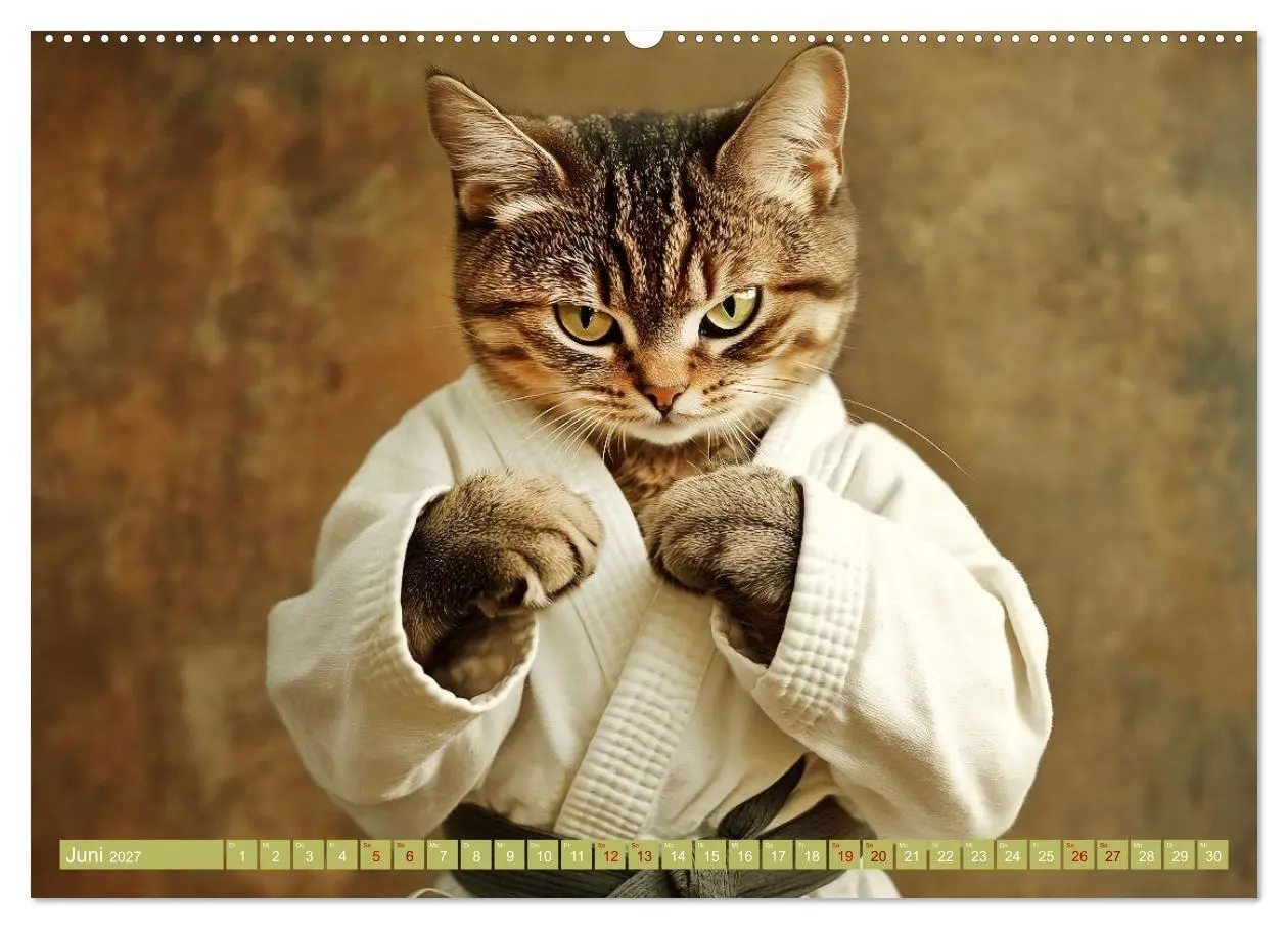 Bild: 9783569065871 | Lustige Sportarten für Katzen (hochwertiger Premium Wandkalender...