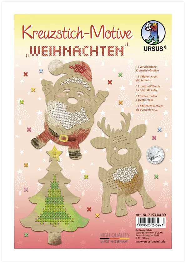 Cover: 4008525245971 | URSUS 12 Kreuzstich-Motive "Weihnachten" | URSUS | 2021