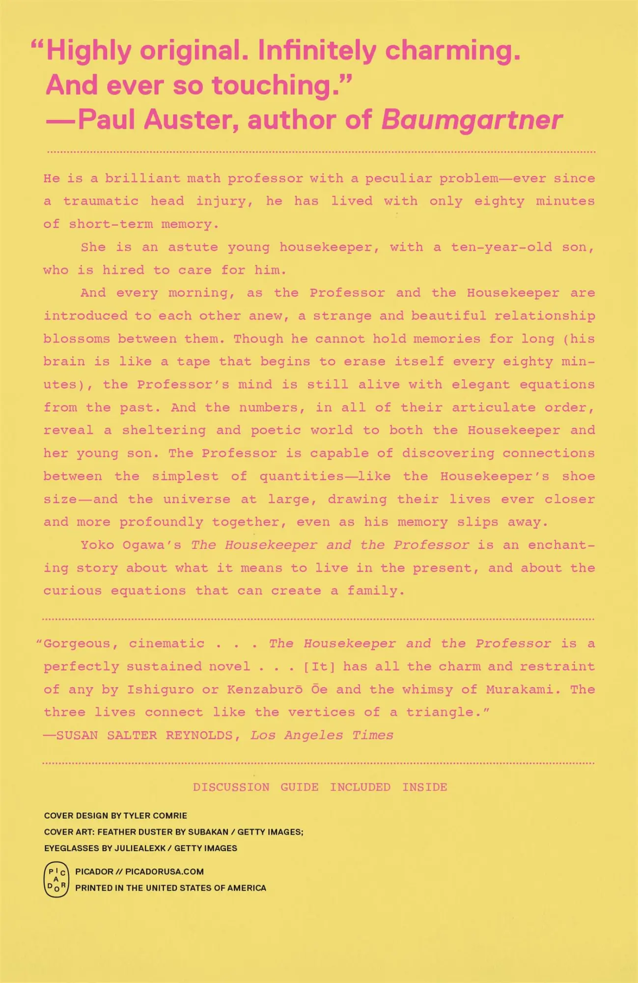 Rückseite: 9781250375971 | The Housekeeper and the Professor | Yoko Ogawa | Taschenbuch | 2025