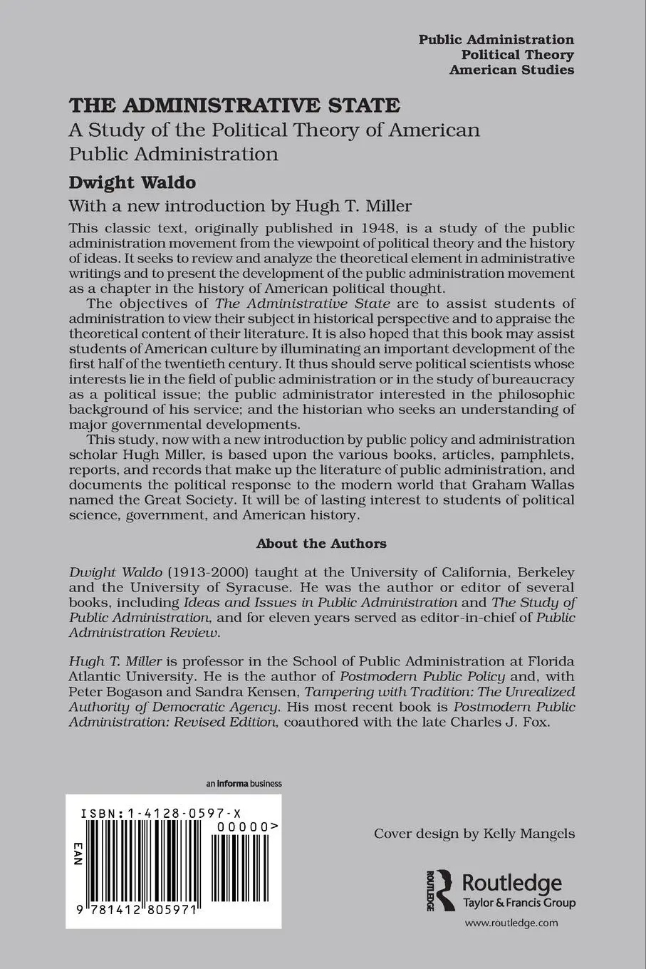 Rückseite: 9781412805971 | The Administrative State | Dwight Waldo | Taschenbuch | Englisch