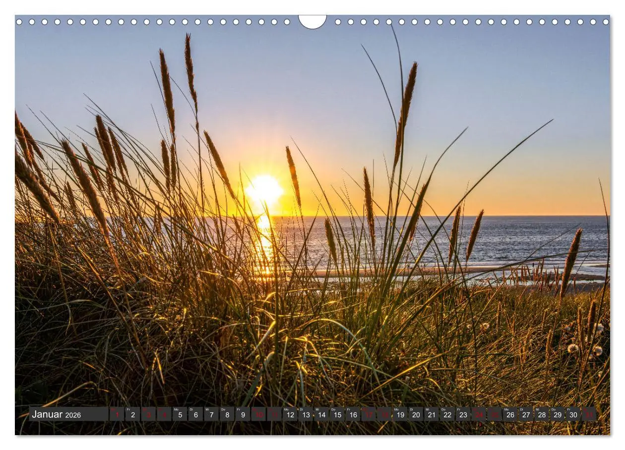 Bild: 9783457565971 | Sylt im Abendlicht (Wandkalender 2026 DIN A3 quer), CALVENDO...