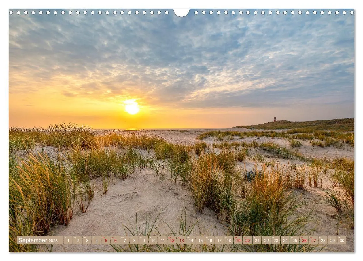 Bild: 9783457565971 | Sylt im Abendlicht (Wandkalender 2026 DIN A3 quer), CALVENDO...