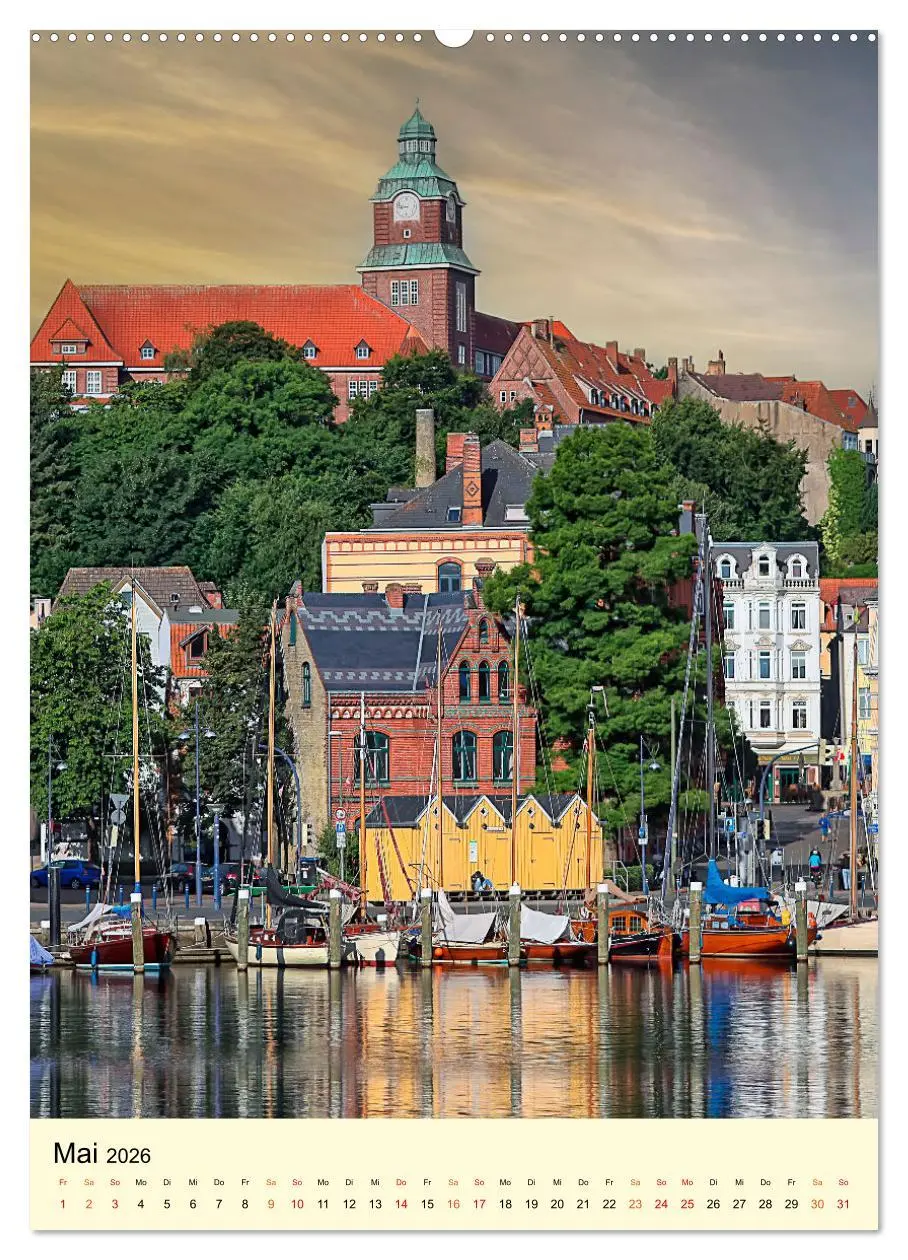 Bild: 9783516345971 | Flensburg - so bezaubernd (Wandkalender 2026 DIN A2 hoch), CALVENDO...