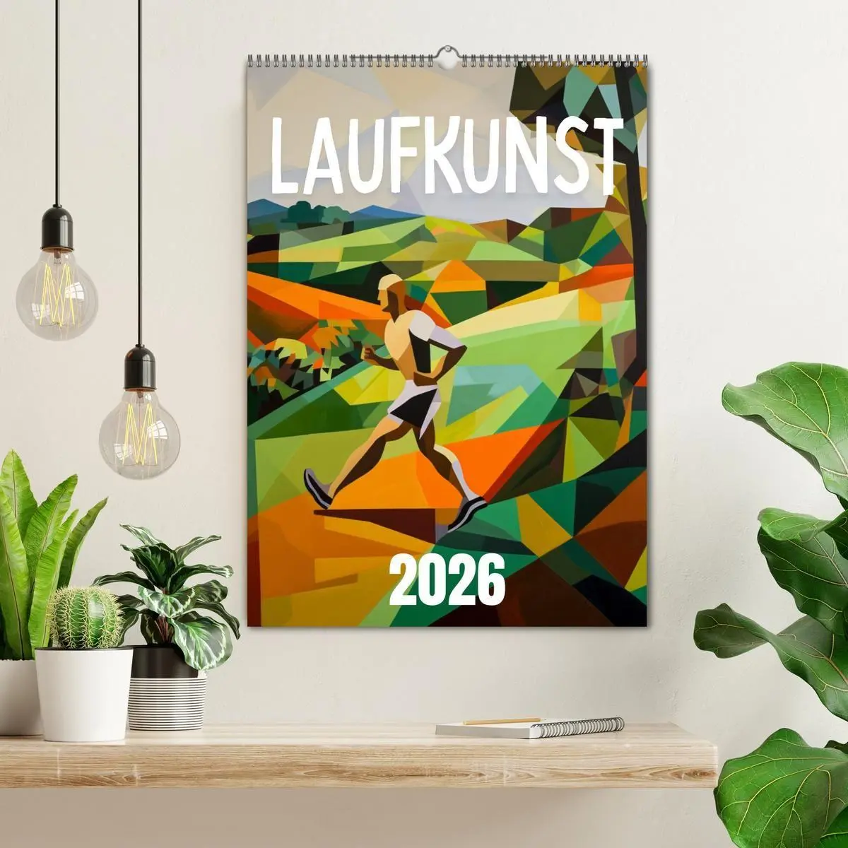Bild: 9783516655971 | Laufkunst. (Wandkalender 2026 DIN A2 hoch), CALVENDO Monatskalender