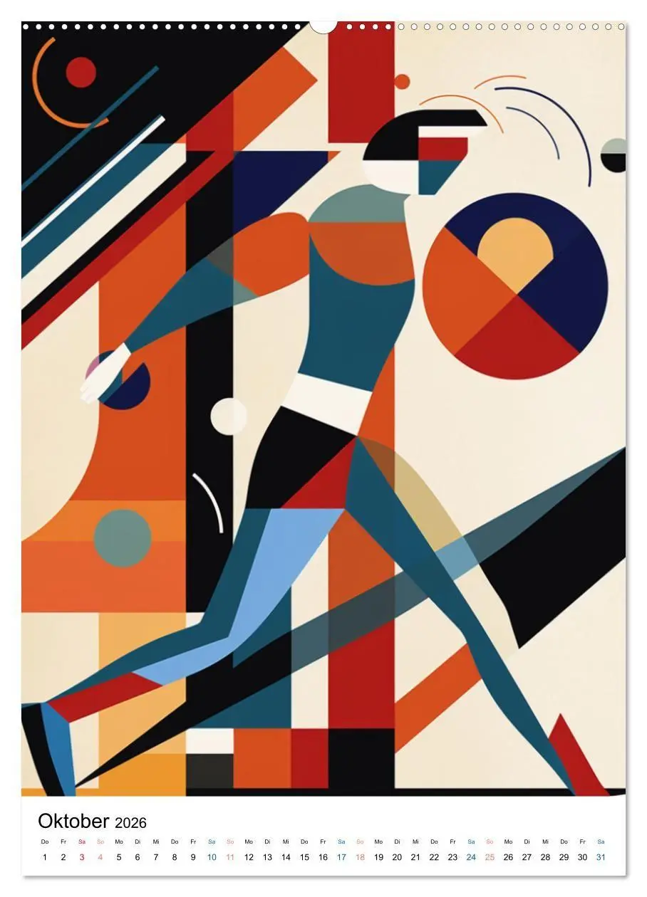 Bild: 9783516655971 | Laufkunst. (Wandkalender 2026 DIN A2 hoch), CALVENDO Monatskalender
