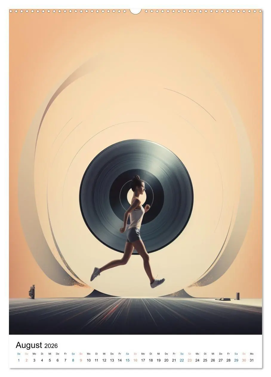Bild: 9783516655971 | Laufkunst. (Wandkalender 2026 DIN A2 hoch), CALVENDO Monatskalender