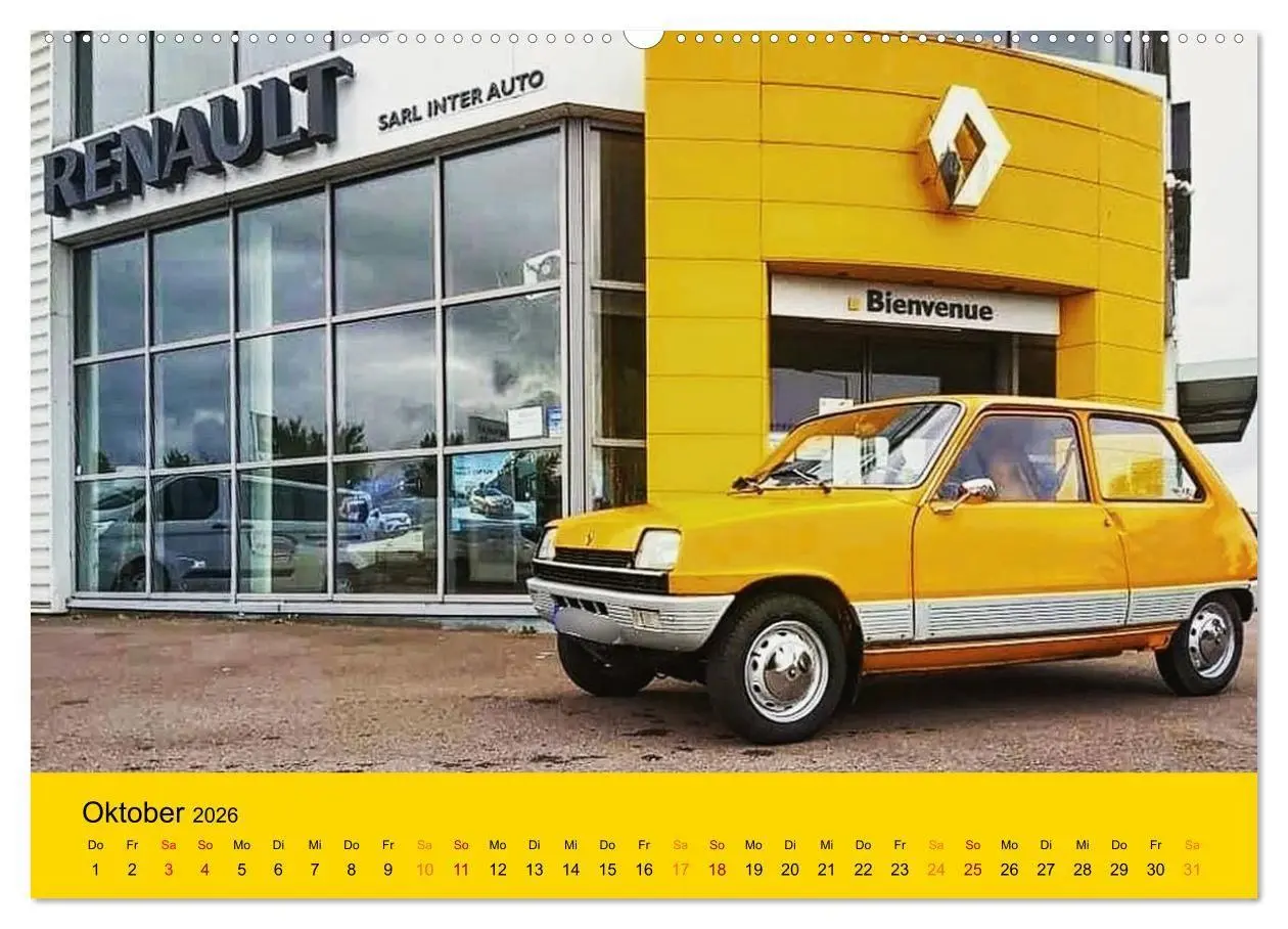 Bild: 9783516725971 | Historische Renault (Wandkalender 2026 DIN A2 quer), CALVENDO...