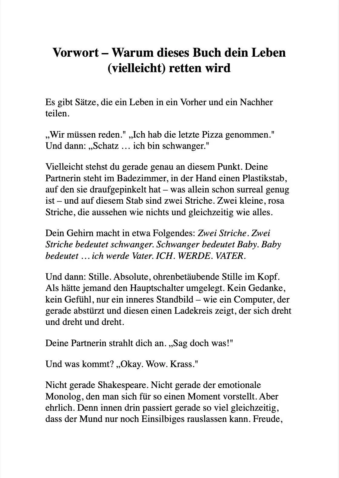 Bild: 9791281365971 | SOS, ICH WERDE VATER?! | Nina Berger-Schmidt | Taschenbuch | 200 S.