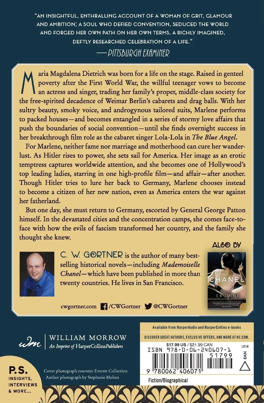 Rückseite: 9780062406071 | Marlene | C. W. Gortner | Taschenbuch | Englisch | 2022